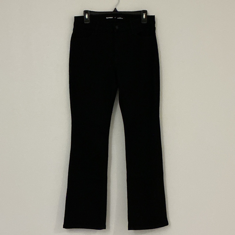 Old Navy Black Denim Jeans Sz 8 NWOT